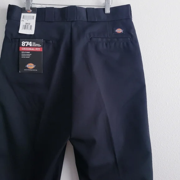 Dickies Mens Black 874 Original Fit Work Pants New With Tags - Picture 7 of 10